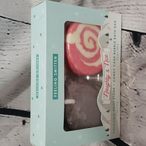 Feeling smitten naughty and nice bath bar and foot stone New
